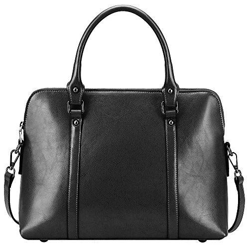 On Sale- S-Zone Women'S Genuine Leather Handbag Slim 14-Inch Laptop Briefcase Purse Shoulder Bags