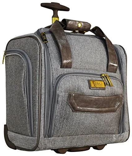 Nicole Miller Jardin Wheeled Under Seat Carry On (Gray)