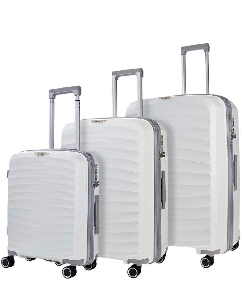 Sunwave Set of 3 Suitcases - White