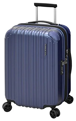 London Fog Heathrow 21" Expandable Spinner Carry-On, Indigo Blue