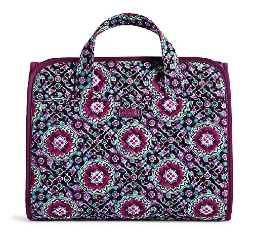 Vera Bradley Iconic Hanging Travel Organizer In Lilac Medallion Signature Cotton