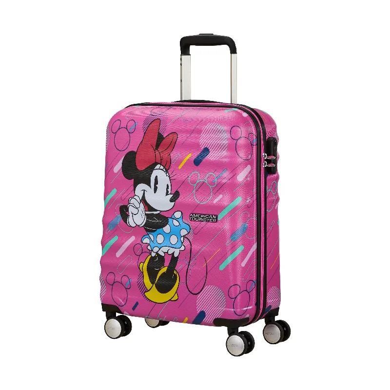 American Tourister WAVEBREAKER-DISNEY MINNIE PINK Carry ON SPINNER