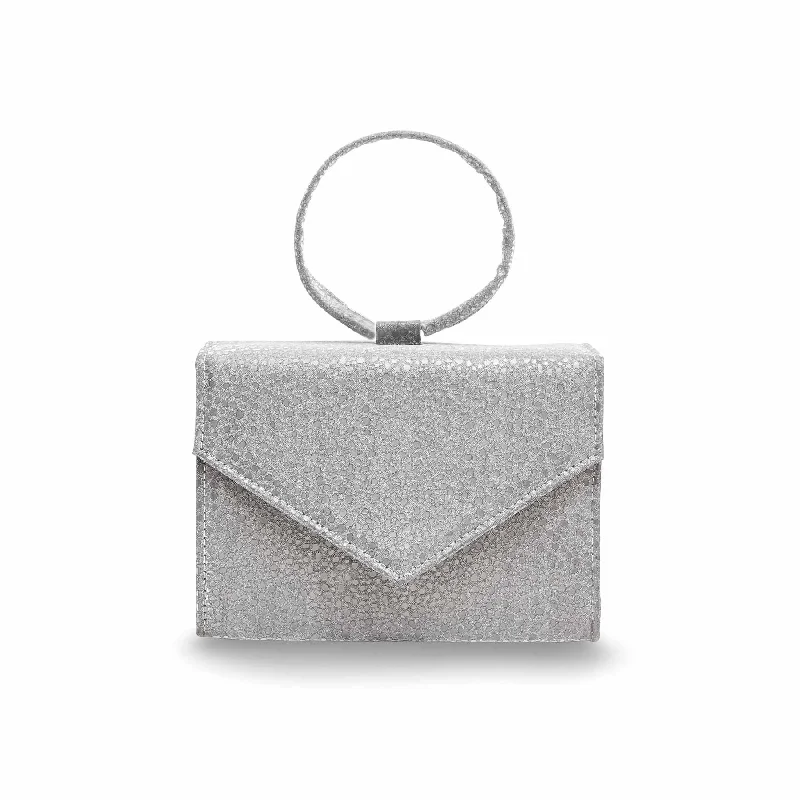 Grey Fancy Clutch P15351