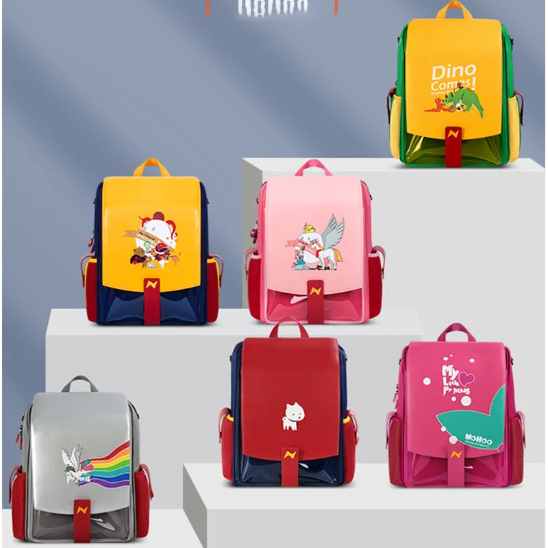 Nuohu Bao Pupils Girl Men's One or Twenty-sixth Level Ridge to reduce children's backpack 6-12 years old