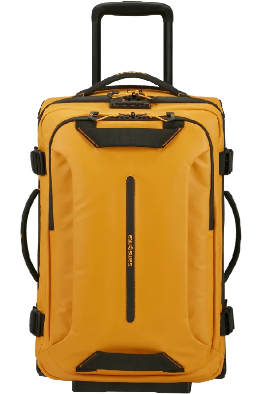 ECODIVER Duffle with wheels double frame 55cm - Yellow