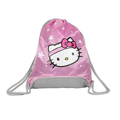 Hello Kitty Sports Sackpack, Pink/Grey