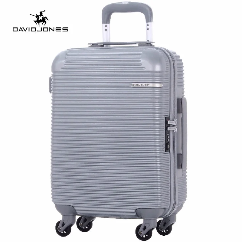 Davidjones Wheel Travel Suitcase Carry On Trolley Bag Spinner Cabin Large Luggage Bag Girl