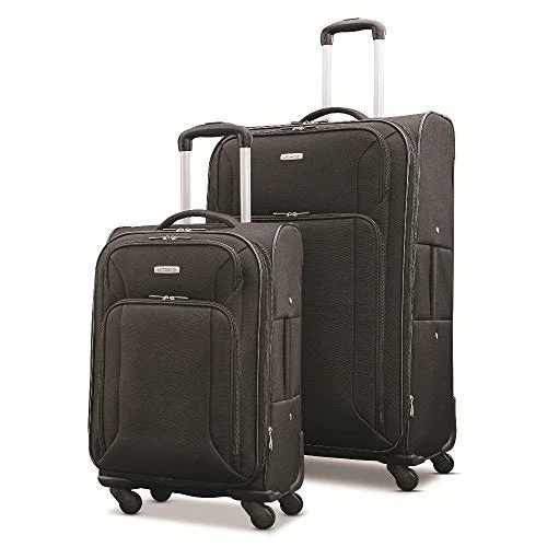 Samsonite Victory 2 Piece Nested Softside Set (21"/29"), Black, Only At Amazon