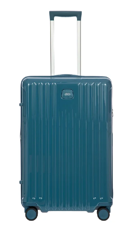 Positano Medium Monochrome Trolley 69cm - Sea Green