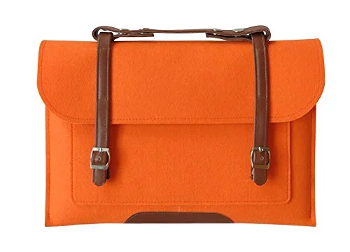 Creative Laptop Computer Briefcases Computer Laptop Bag Laptop Sleeve(Orange)