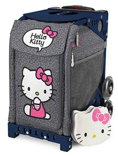 Züca Sport Hello Kitty Leopard Rolling Bag Navy Frame